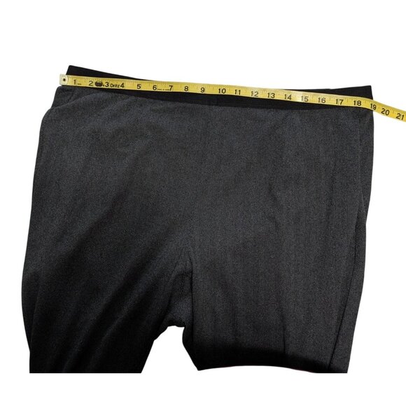 Nwt Eileen Fisher Charcoal Gray Herringbone Tweed Leggings 1X Polyester Stretch - Picture 11 of 15